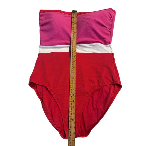 NWT Tommy Bahama Island Cays Colorblock Band One-Piece Women's 16 - Picture 5 of 9